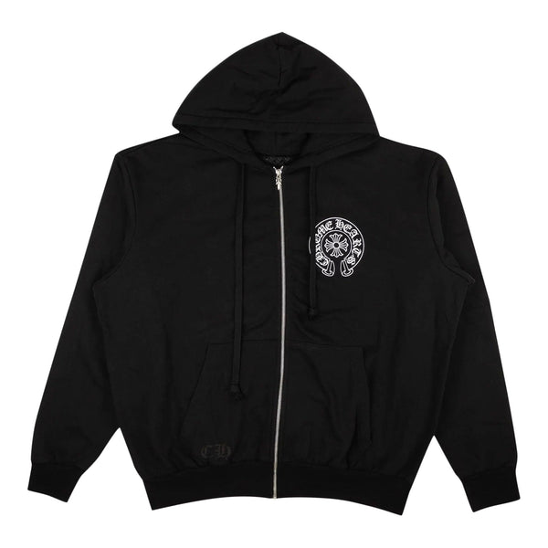 Chrome Hearts Los Angeles Horseshoe Zip-Up Hoodie Black - Supra Sneakers
