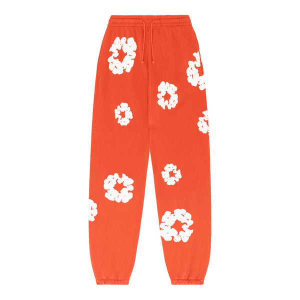 Denim Tears The Cotton Wreath Sweatpants Orange - Supra Sneakers