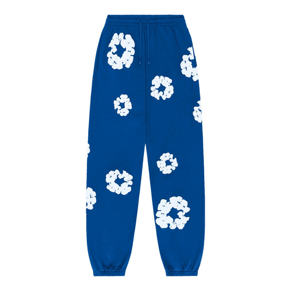 Denim Tears The Cotton Wreath Sweatpants Royal Blue - Supra Sneakers