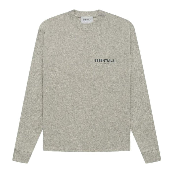 Fear of God Essentials Long Sleeve T-shirt Dark Heather Oatmeal - Supra Sneakers