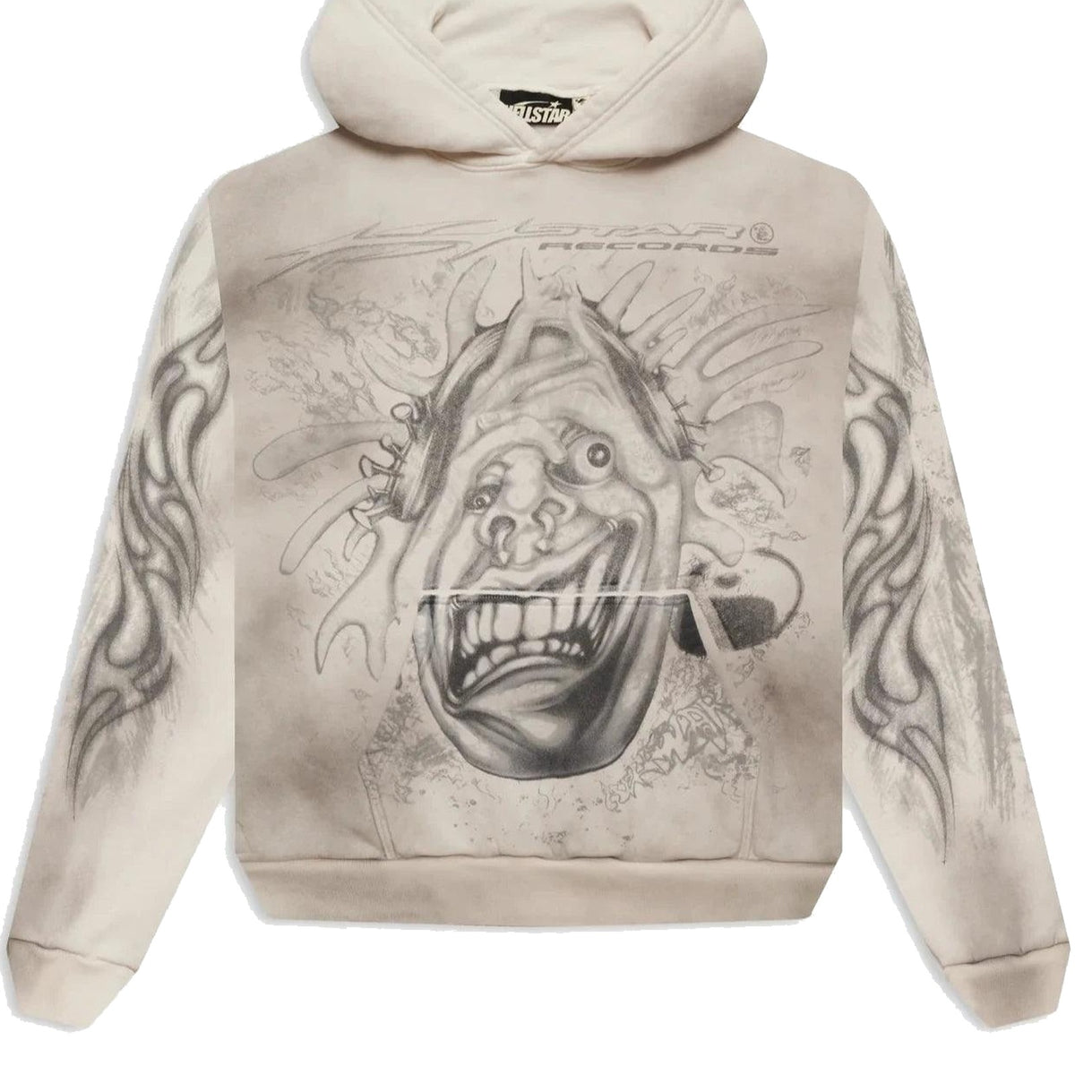 Hellstar HStar Records Hoodie White