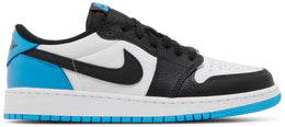 Air Jordan 1 Retro Low OG Schwarz Dunkel Pulverblau (GS)