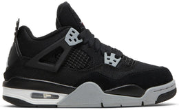 Air Jordan 4 Retro Schwarze Leinwand (GS)