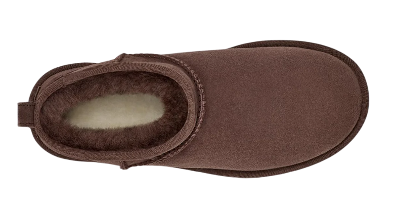 Brown slipper on a white background