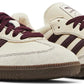 Adidas Samba OG Wonder White Maroon (Women's)