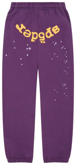 Sp5der Purple Star OG Web V2 Sweatpant Purple "Lakers" - Image 1