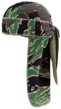 Denim Tears Durag en coton Cotton Wreath Camouflage Tigre Vert