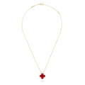 Pendentif Vintage Alhambra de Van Cleef & Arpels, or jaune 18K, cornaline