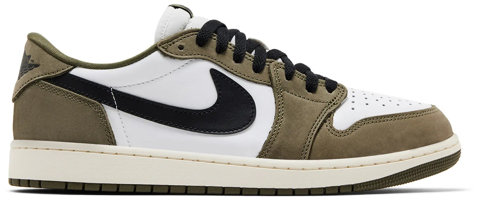 Air Jordan 1 Retro Low Medium Olive Summit White Sail Black