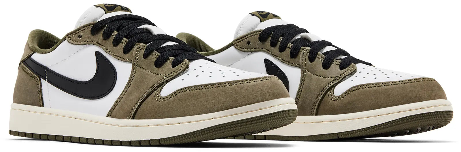 Air Jordan 1 Retro Low Medium Olive Summit White Sail Black