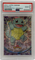2000 Topps Chrome Pokémon TV Squirtle Sparkle #7 PSA 10 GEM MINT