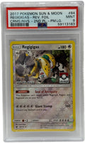 2017 Pokémon Liga Crismon Invasion Regigigas 2. Platz Reverse Holo 84/111 PSA 9 neuwertig