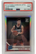 2019 Panini Donruss Optic 泰勒·赫罗 全息折射新秀球星卡 #172 PSA 9分全新完好
