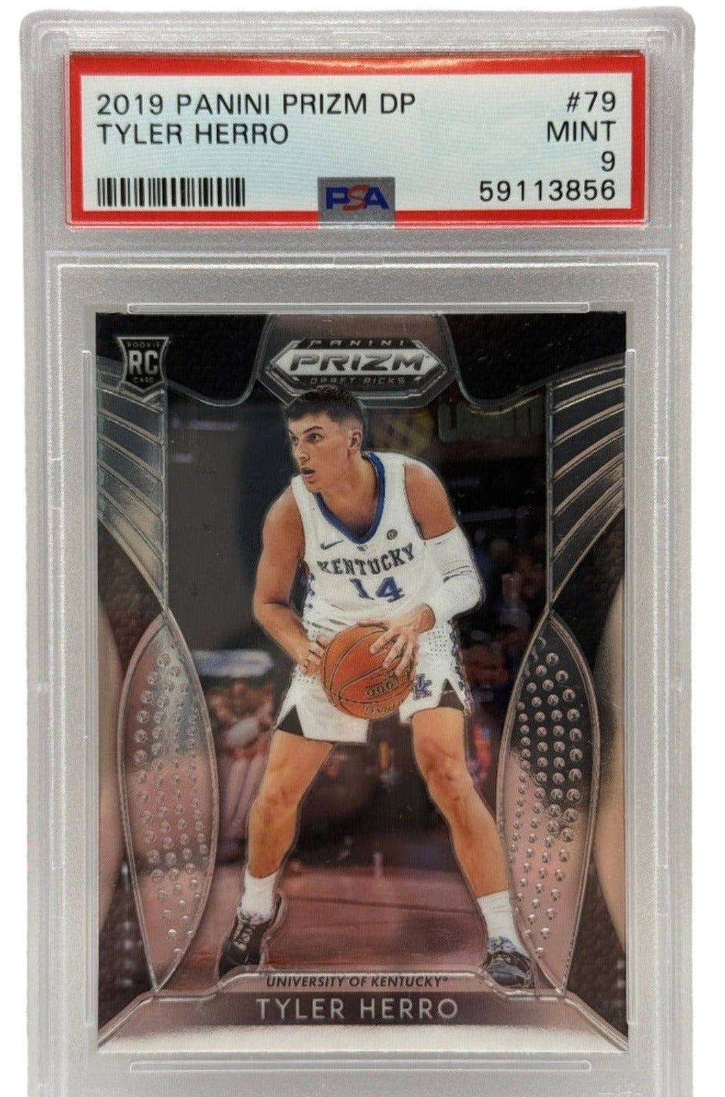 2019 Panini Prizm Draft Picks Tyler Herro Rookie Card #79 PSA 9 MINT