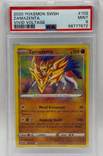 2020 Pokémon Vivid Voltage Zamazenta Amazing Rare 102/185 PSA 9 MINT - Image 3
