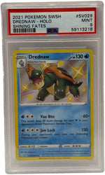 2021 Pokémon Shining Fates Shiny Drednaw Holo SV029/SV122 PSA 9 MINT - Image 1