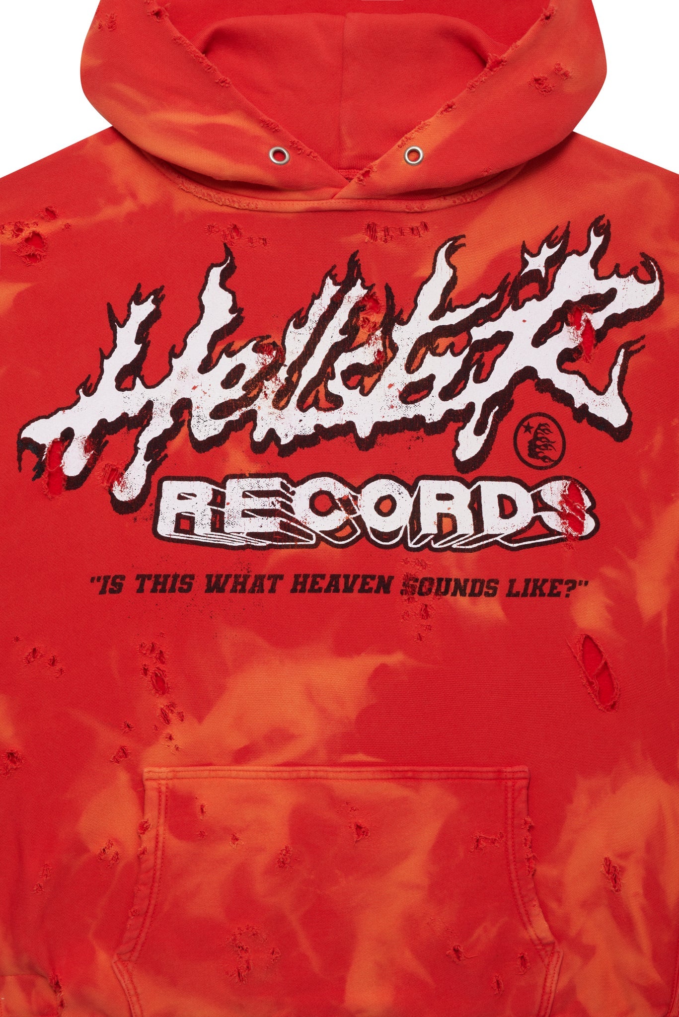 Hellstar Records Lava Wash Hoodie Red