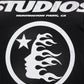 Hellstar Studios Cartoon Glitter Logo T-Shirt Black