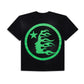 Hellstar Studios Classic T-Shirt Black & Lime Green