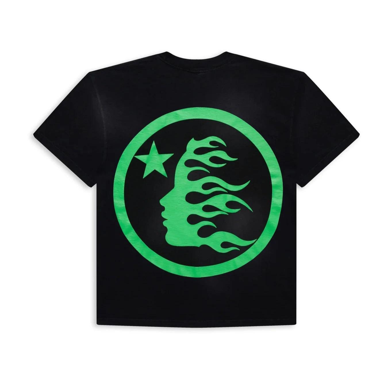 Hellstar Studios Classic T-Shirt Black & Lime Green