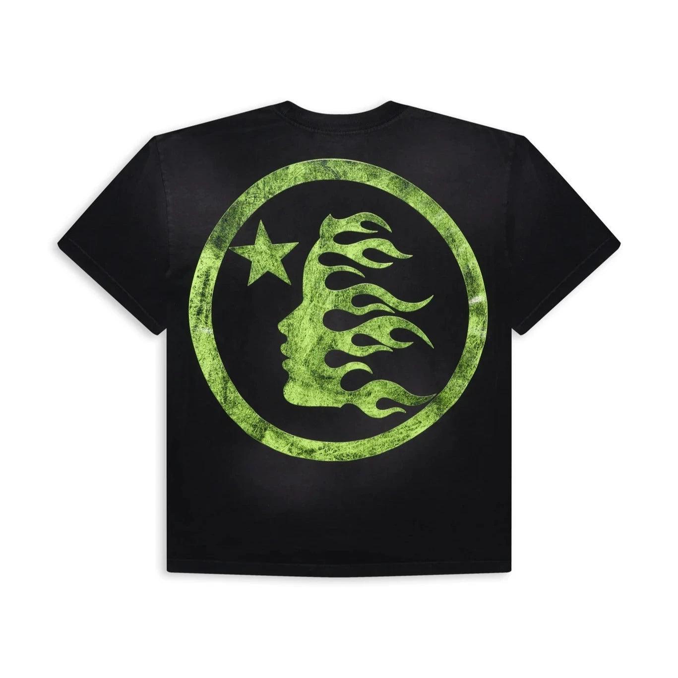 Hellstar Studios Classic Cracked T-Shirt Black & Green