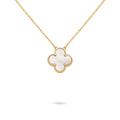 Van Cleef & Arpels Pendentif Vintage Alhambra en or jaune 18K, nacre