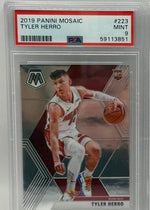 2019 Panini Mosaic Tyler Herro Rookie Card #223 PSA 9 MINT - Image 3