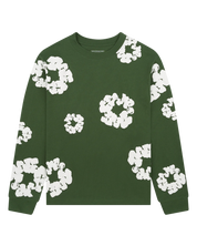 Denim Tears Long Sleeve Cotton Wreath Tee Green