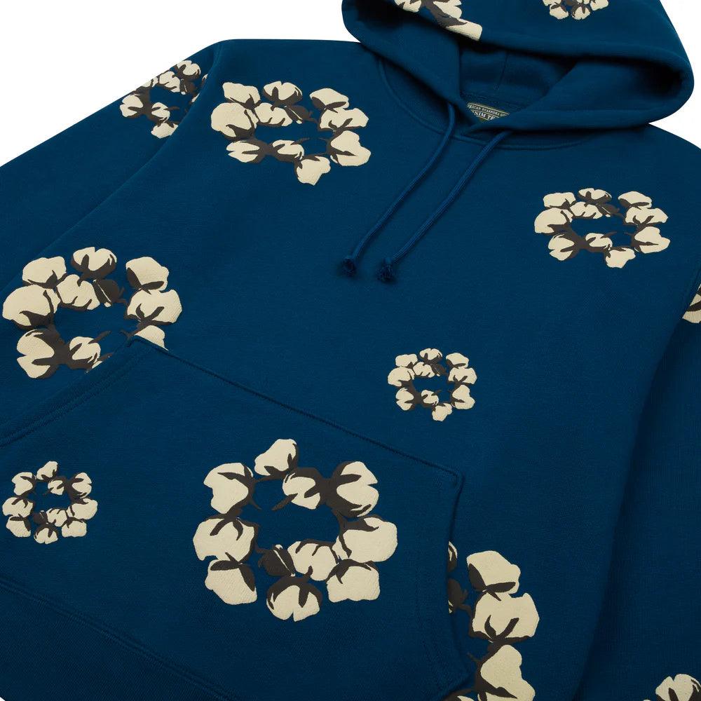 Denim Tears x CPFM Cactus Tears Wreath Hoodie Navy Blue