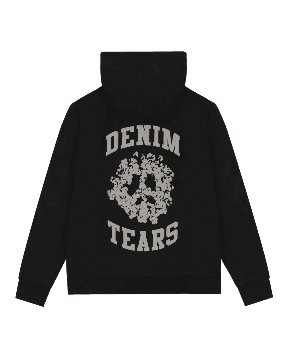 Denim Tears University Zip Hoodie Black