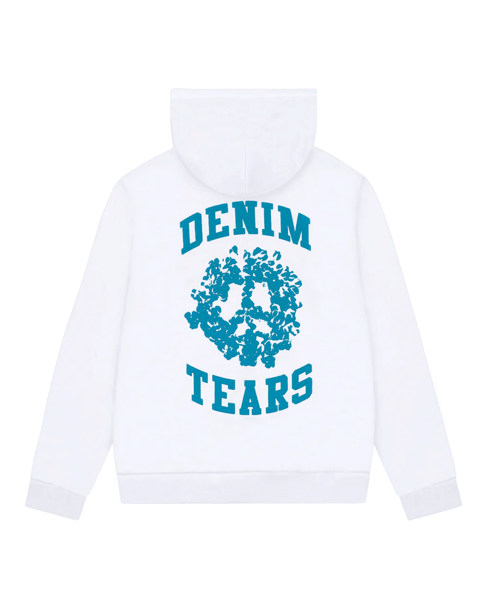 Denim Tears University Zip Hoodie White