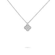 Van Cleef & Arpels Sweet Alhambra pendant 18K white gold, Diamond