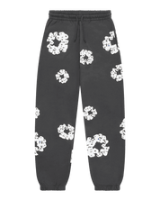 Denim Tears Rhinestone Cotton Wreath Sweatpants Vintage Black