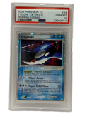 2004 Pokémon Légendes Cachées Kyogre EX Holo 94/101 PSA 10 GEMME COMME NEUF