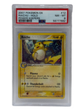 2007 Pokémon EX Gardes de Puissance Raichu Holo 12/108 PSA 8 Presque Neuf - Neuf