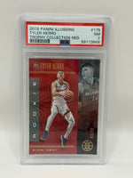 2019 Panini Illusions Tyler Herro Trophy Collection Red /99 Rookie Card #175 PSA 7 NEAR MINT - Image 3
