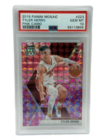 2019 Panini Mosaic Tyler Herro Pink Camo Rookie Card #223 PSA 10 GEM MINT - Image 1