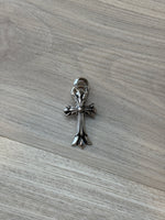 Chrome Hearts Double CH Cross Silver Pendant with Bale - Image 7
