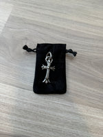 Chrome Hearts Double CH Cross Silver Pendant with Bale - Image 4