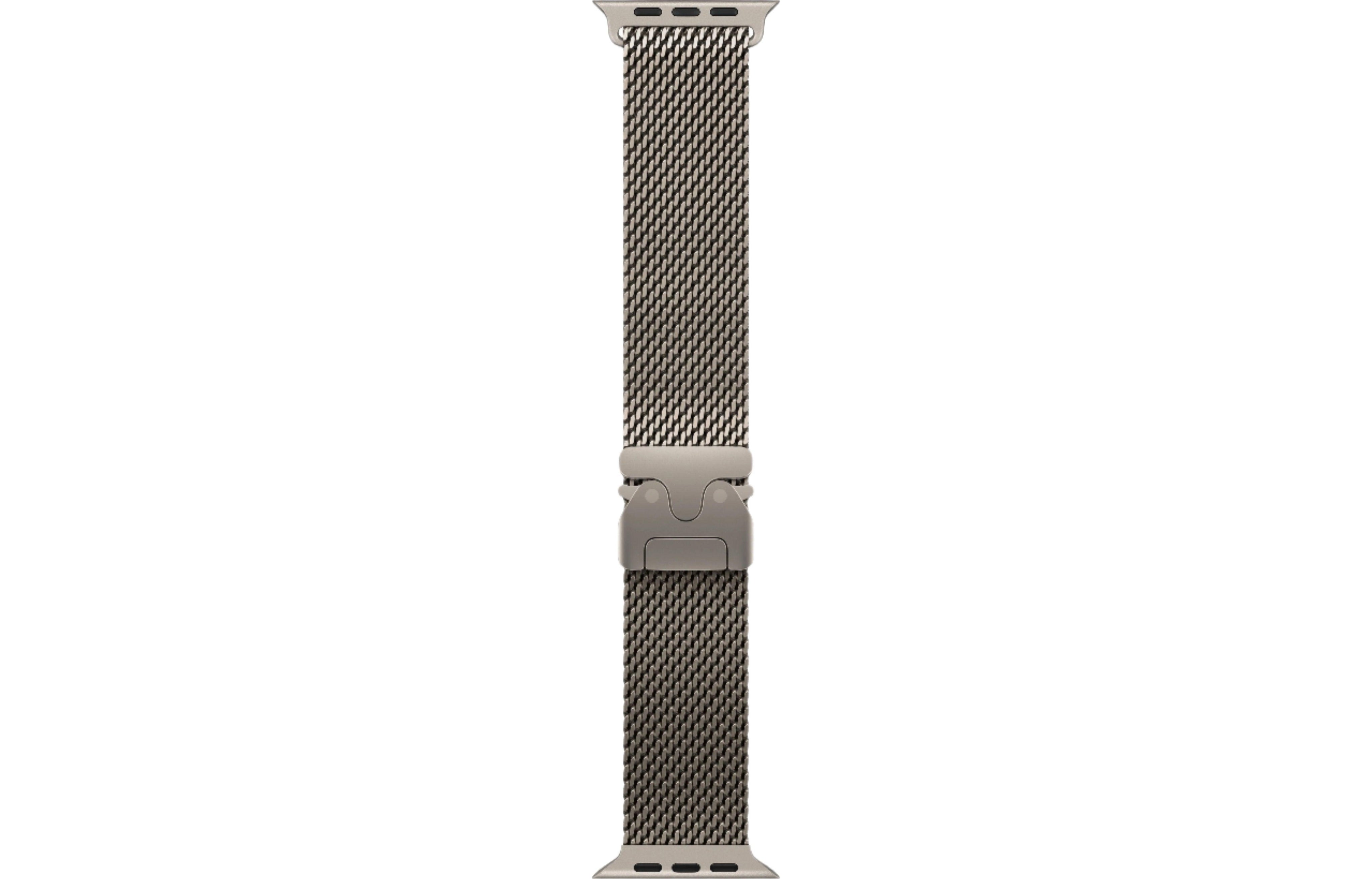 Apple Watch Ultra 2 - Natural - Titanium Milanese Loop Band - Large (180 - 210mm)