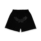 Sp5der OG Logo Embroidered Sweatshort Black