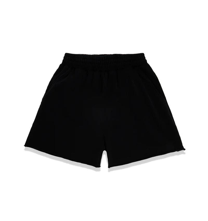 Sp5der OG Logo Embroidered Sweatshort Black