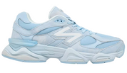 Light blue sneaker with white sole on a white background