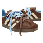 Adidas Samba OG Dark Brown Cream Blue Pony Hair (Women's) - Image 3