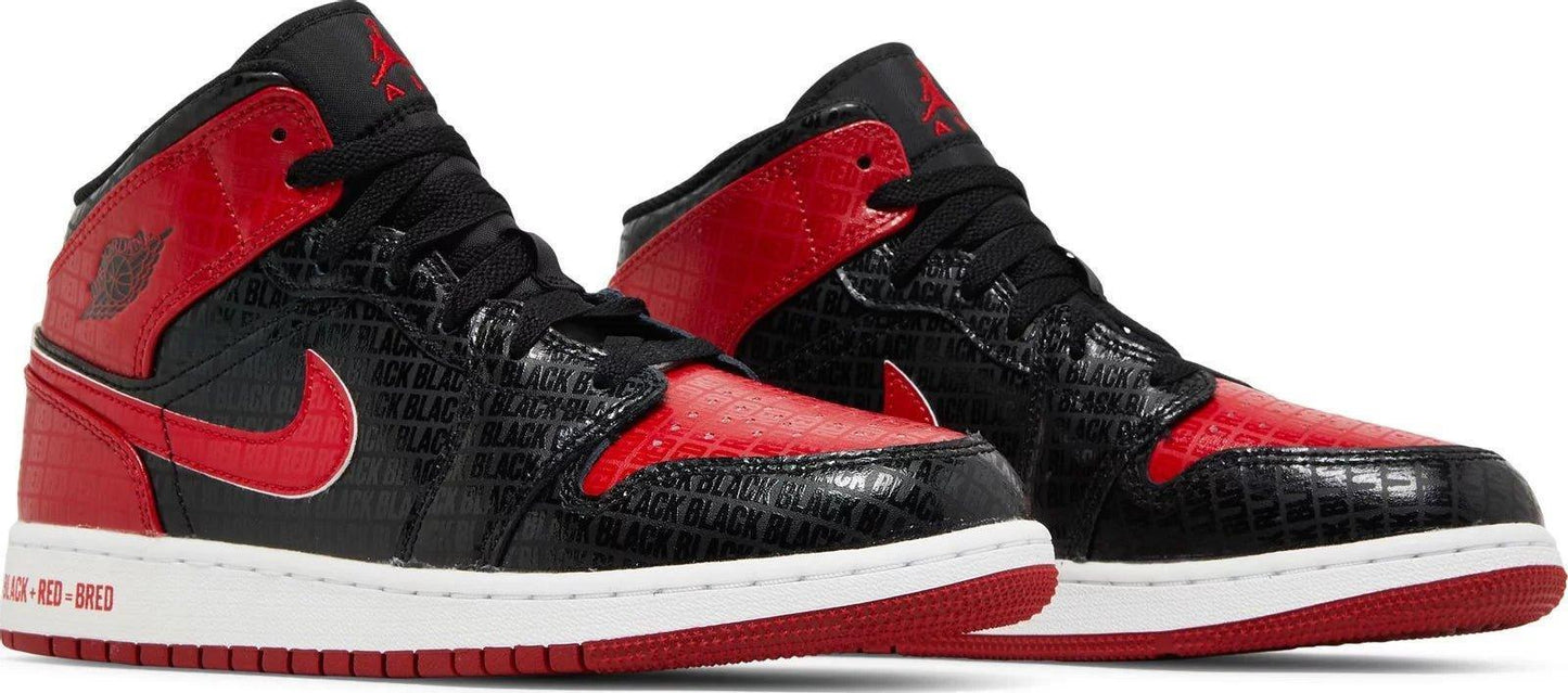 Air Jordan 1 Mid Bred Text - Supra Sneakers