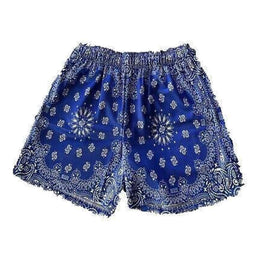 Bravest Studios Blaue Paisley-Shorts