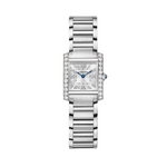 Cartier Tank Française Watch, Small Model, Quartz Movement, Steel, Diamonds - Image 1
