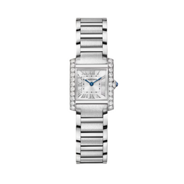 Cartier Tank Française Watch, Small Model, Quartz Movement, Steel, Diamonds