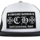 Chrome Hearts CH Hollywood Trucker Hat Black & White - Supra Sneakers