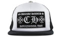 Chrome Hearts CH Hollywood Trucker-Kappe Schwarz & Weiß